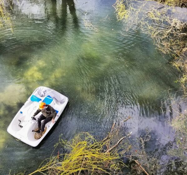 Collecting debris in style.